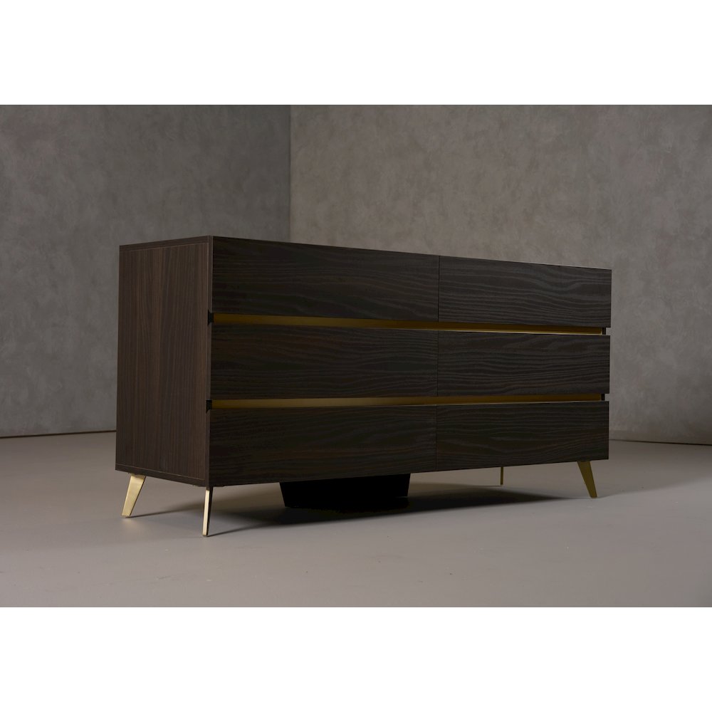 Nova Domus Velondra - Modern Eucalypto + Marble Dresser. Picture 5