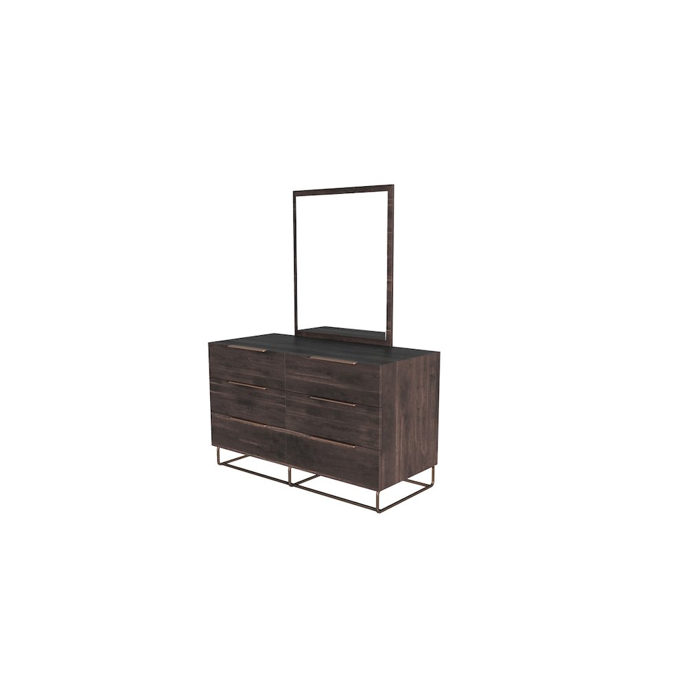 Nova Domus Benzon Italian Modern Dark Rovere Dresser. Picture 3