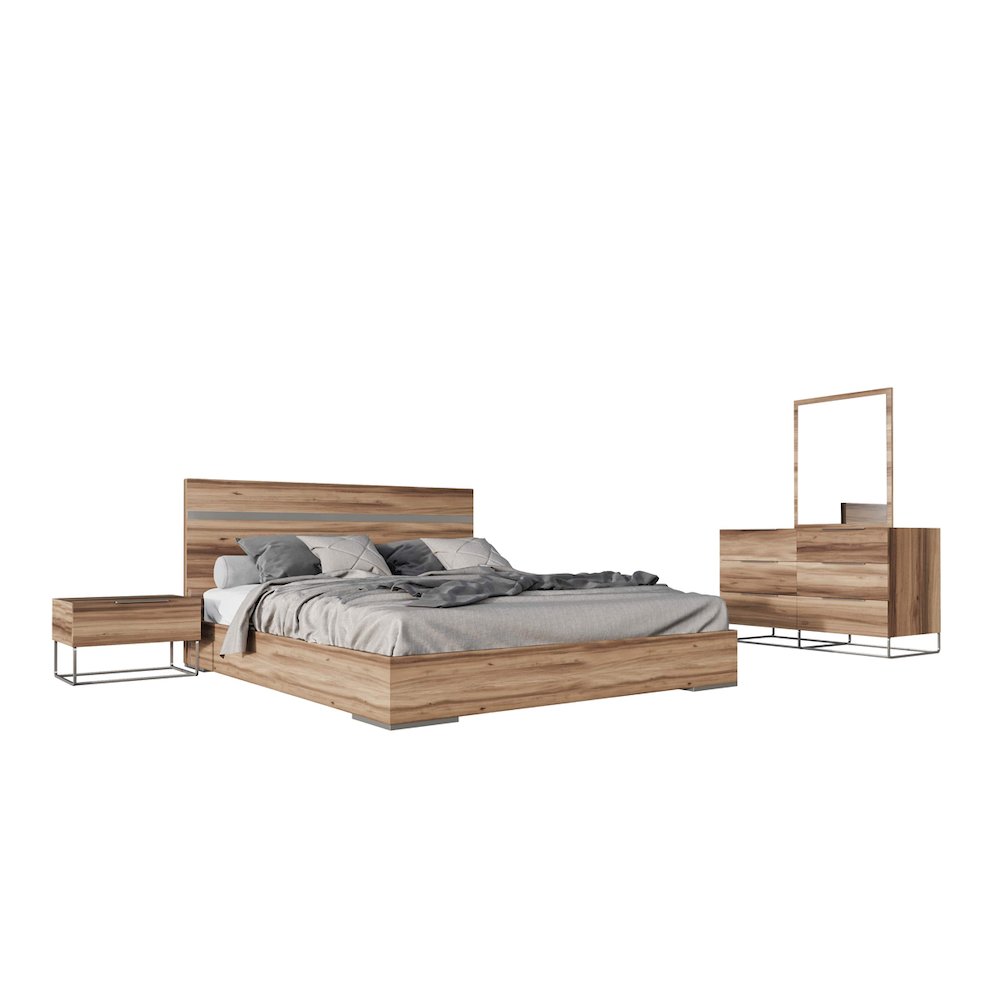 Nova Domus Lorenzo Italian Modern Light Oak Nightstand. Picture 2