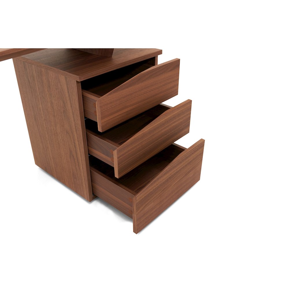Nova Domus Walton- Modern Walnut Desk. Picture 4