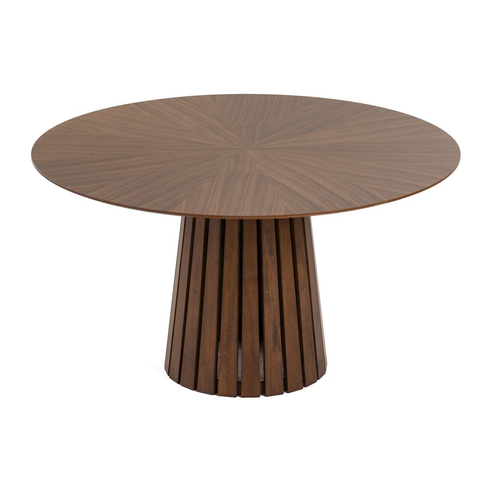 Modrest Weiss - Mid-Century Modern Walnut Round Dining Table. Picture 3