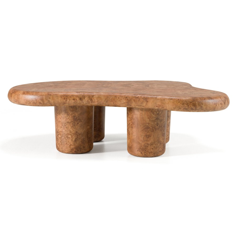 Modrest Weskan - Modern Faux Burl Coffee Table. Picture 3