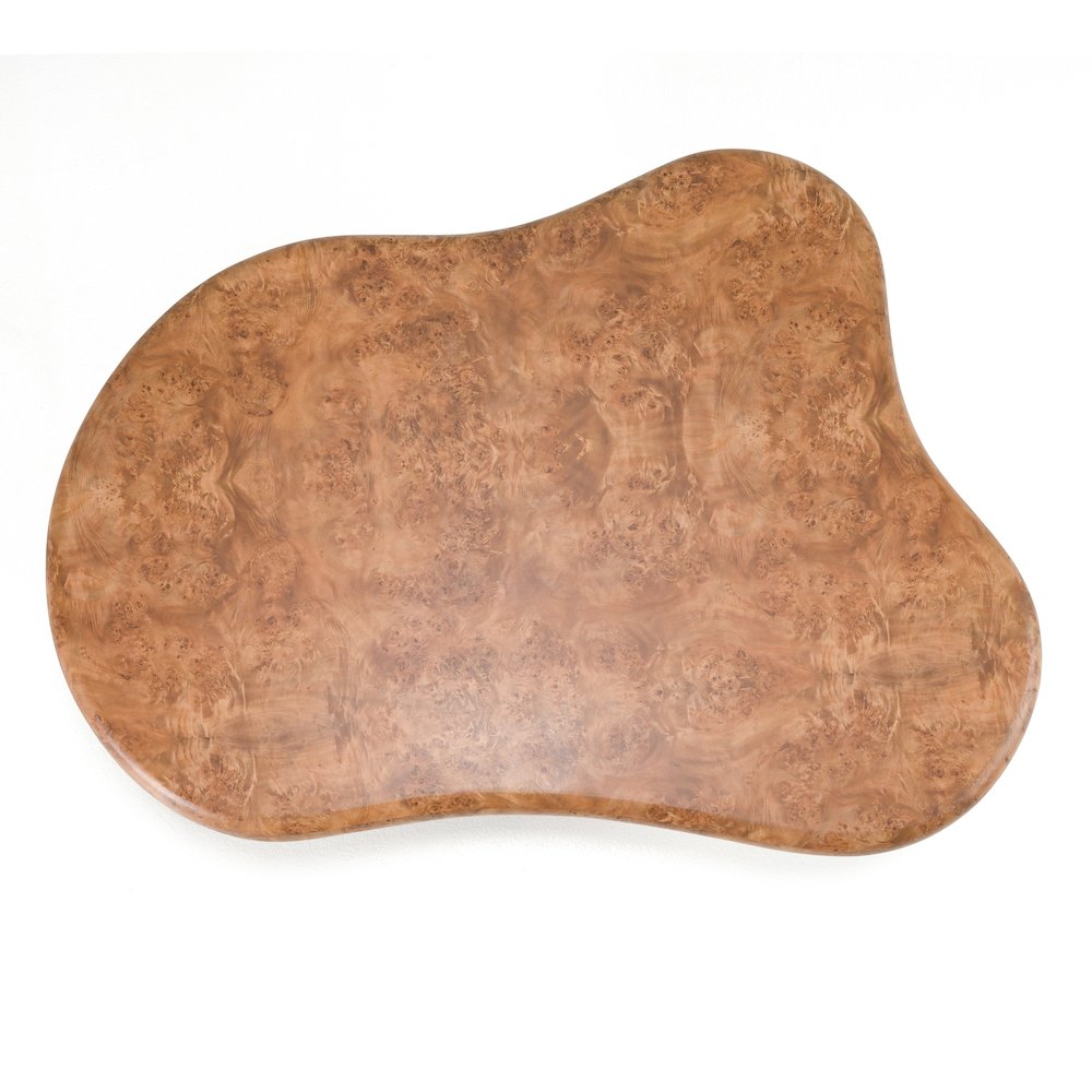Modrest Weskan - Modern Faux Burl Coffee Table. Picture 5