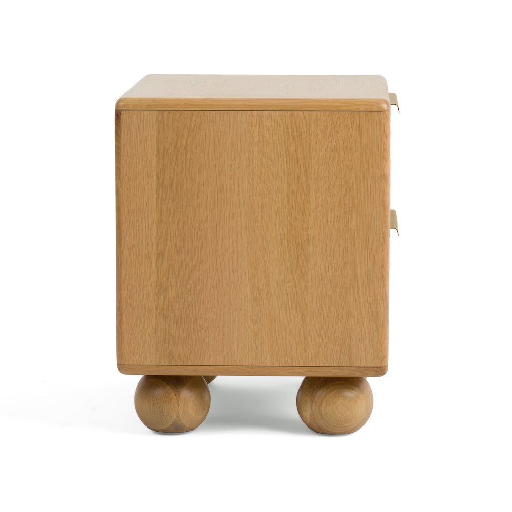 Modrest Winters - Modern Natural Oak Nightstand. Picture 8
