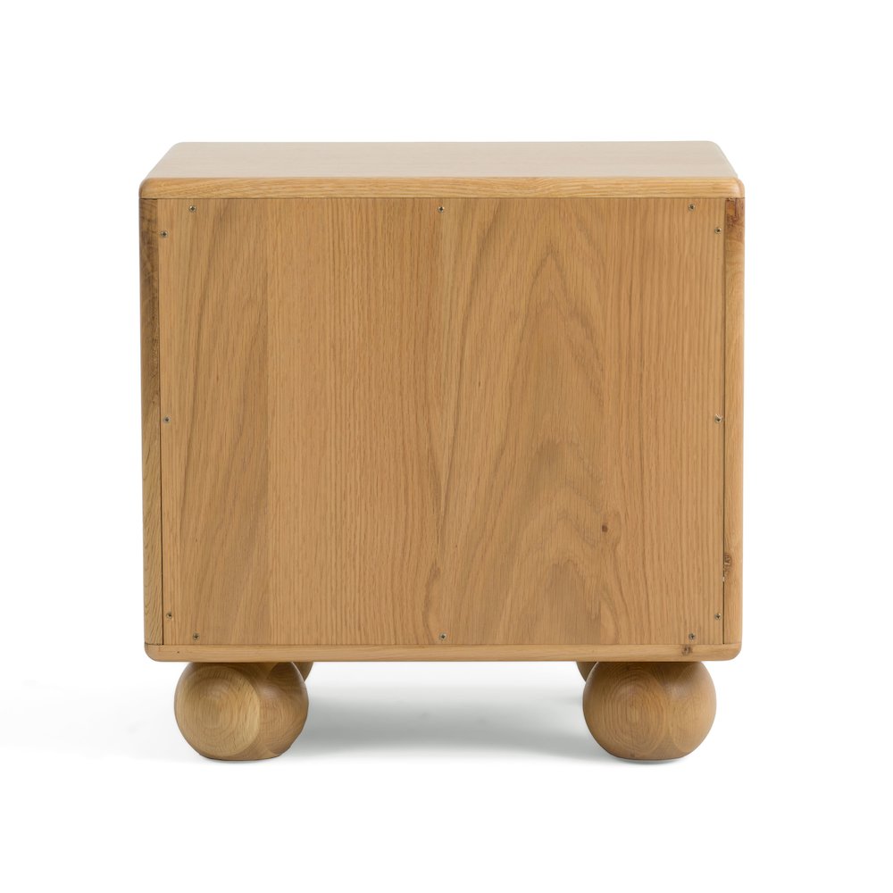 Modrest Winters - Modern Natural Oak Nightstand. Picture 9