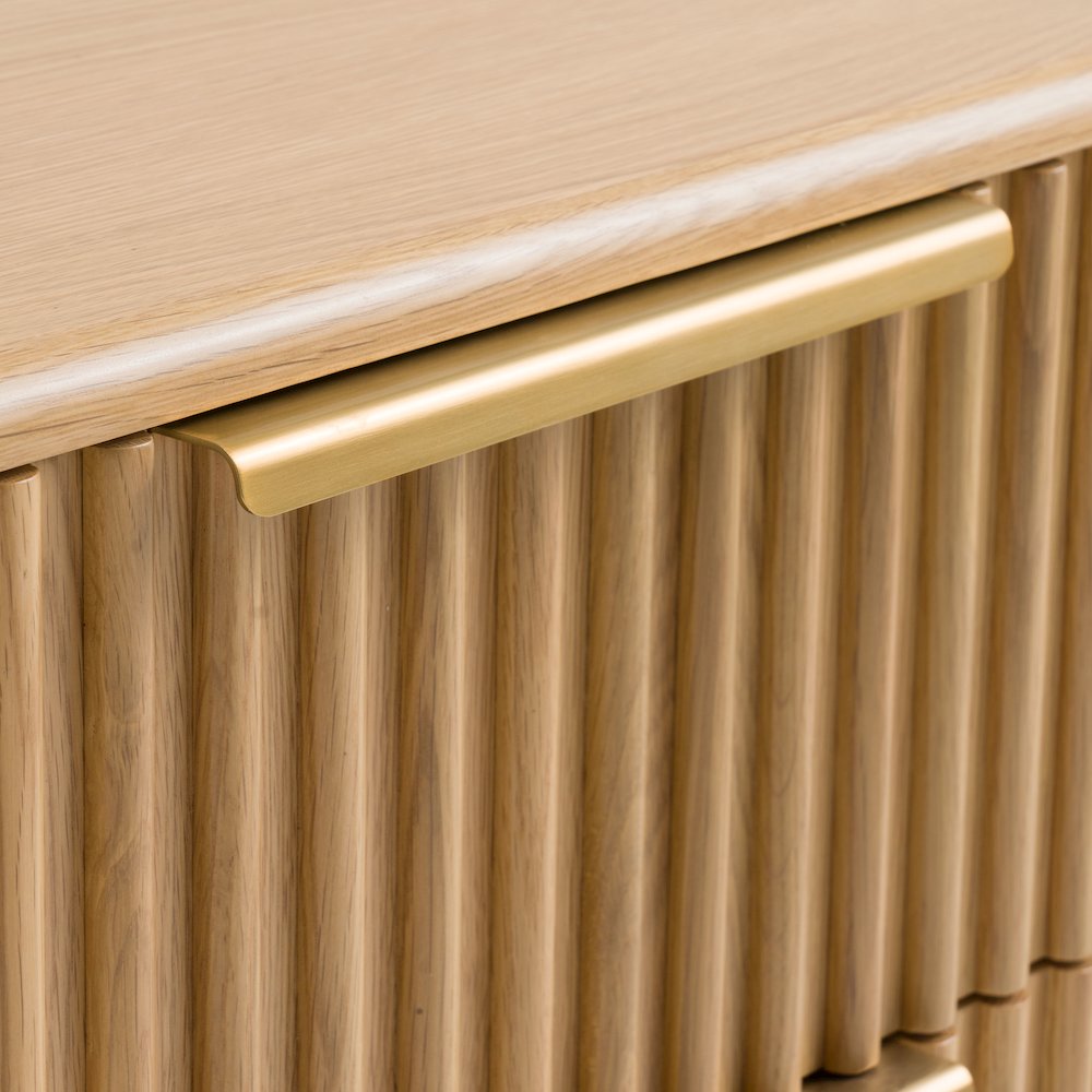 Modrest Winters - Modern Natural Oak Nightstand. Picture 11