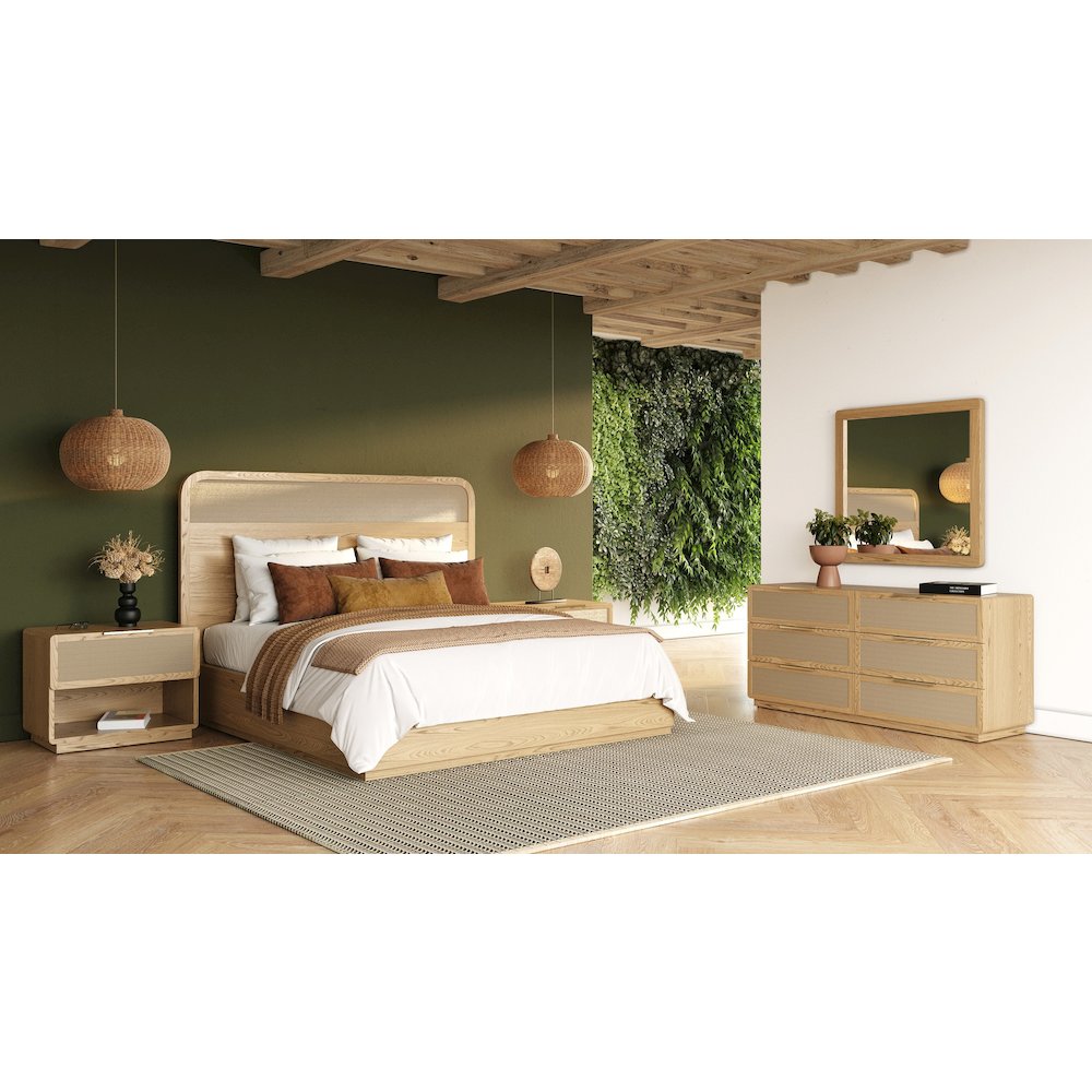 Modrest Gavin - Modern Natural Ash Mirror. Picture 3