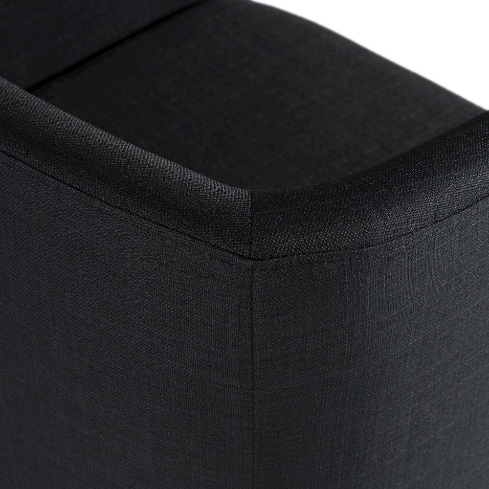 Yukon - Modern Black and Antique Brass Dining Chair. Picture 8
