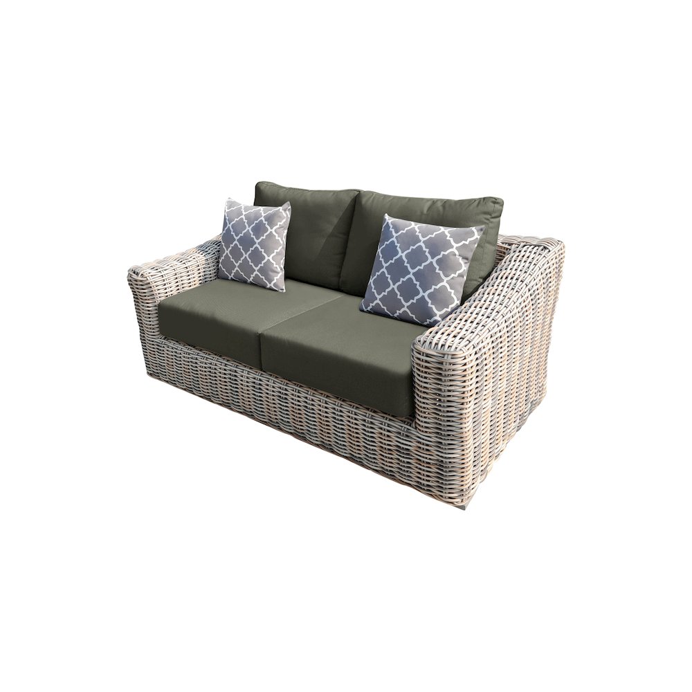 Hawaii Love Seat with Grey Cushion. Picture 1