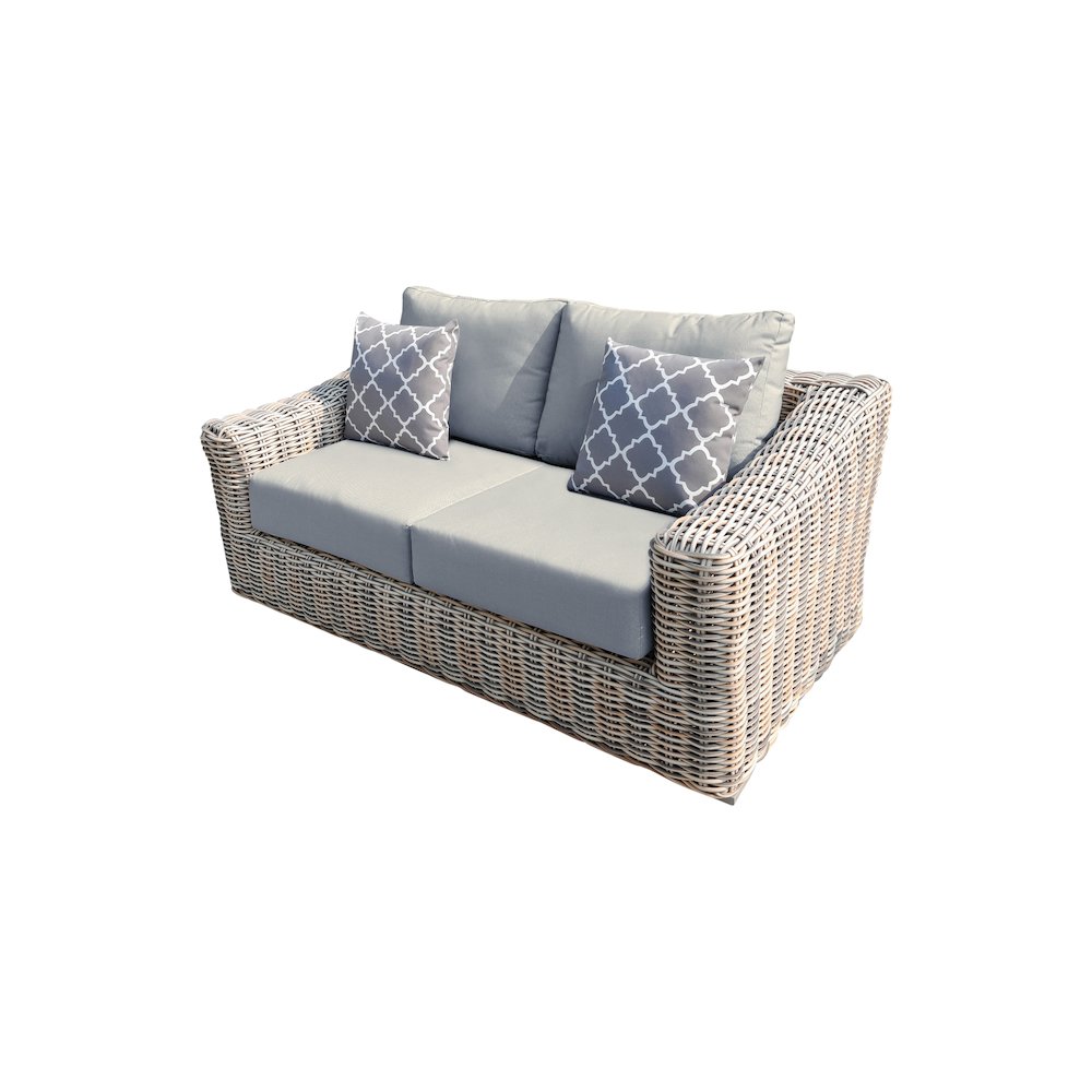 Hawaii Love Seat with Light Beige Cushion. Picture 1