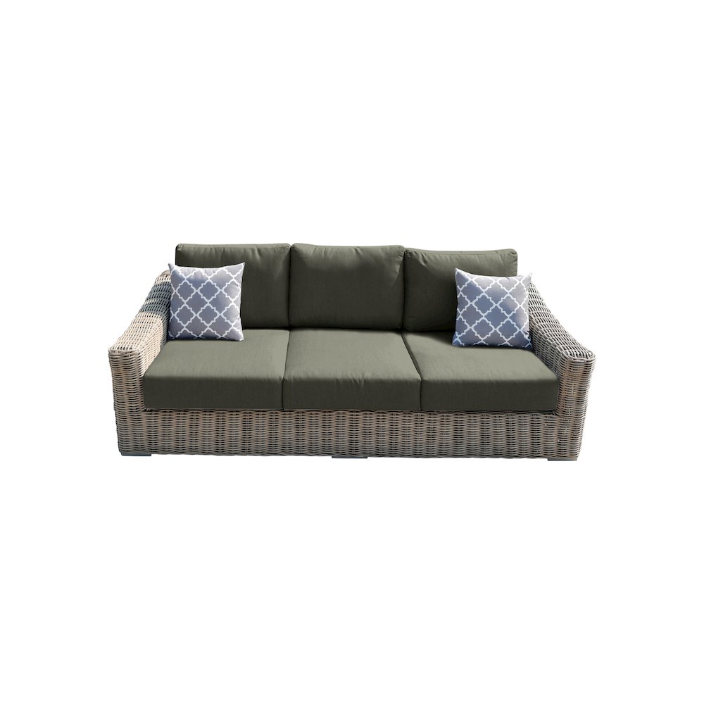 Tulum Sofa with Grey Cushion. Picture 1