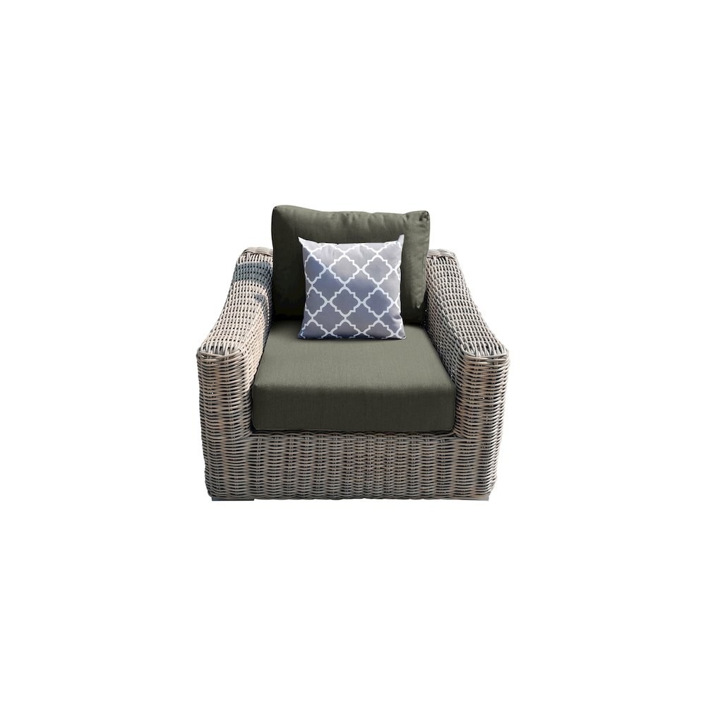 Tulum Arm Chair with Grey Cushion. Picture 1