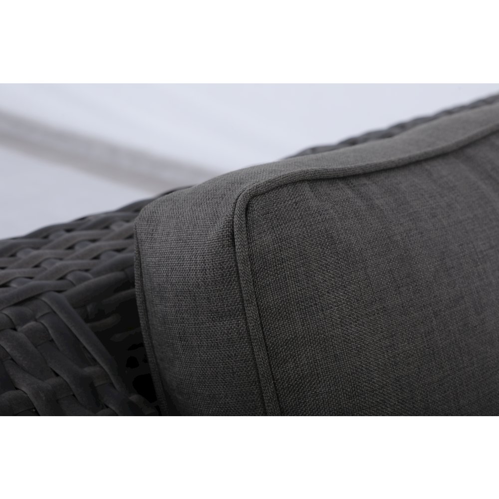 Bora Bora Wicker Rattan Club Chair with Olefin Cushion. Picture 2