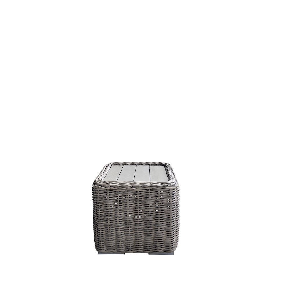 Tulum End Table, Dark Beige. Picture 1