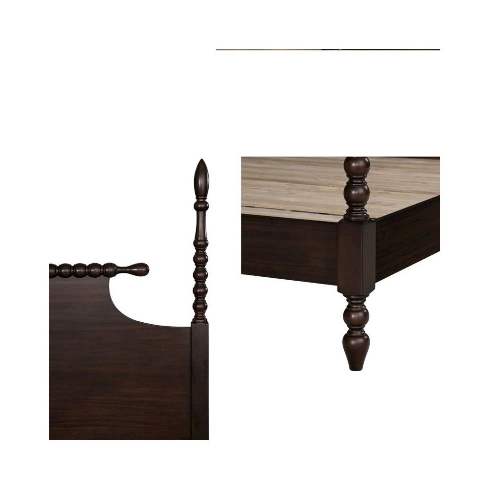 Beckett Bed, Morocco Brown color. Picture 8