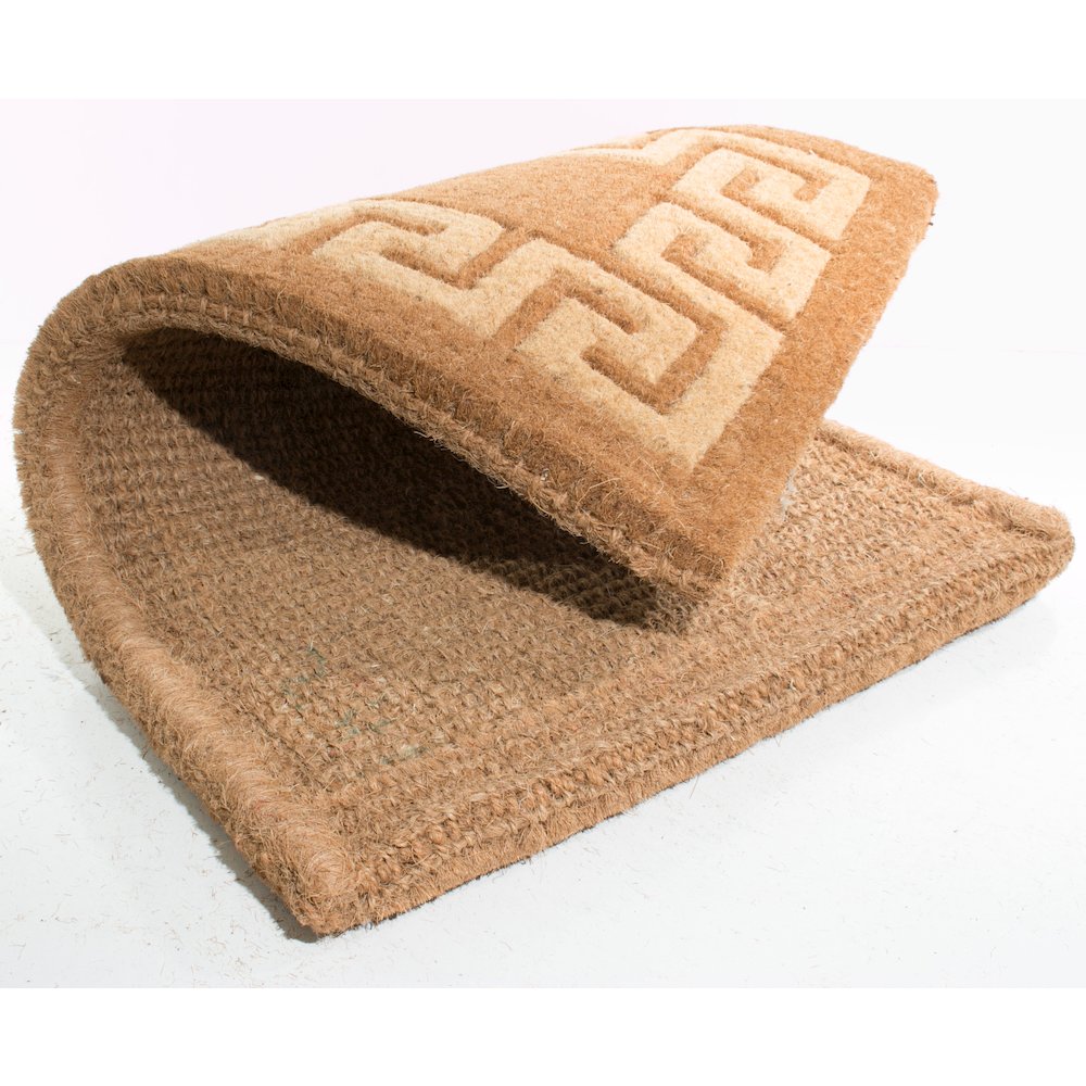 Greek Key Doormat in Coir Material. Picture 2