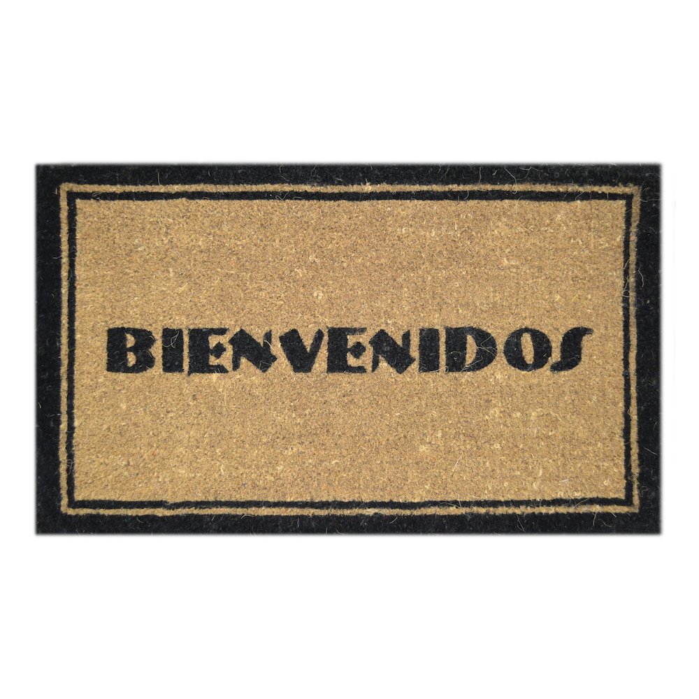 Bienvenidos Doormat in Coir Material. Picture 1