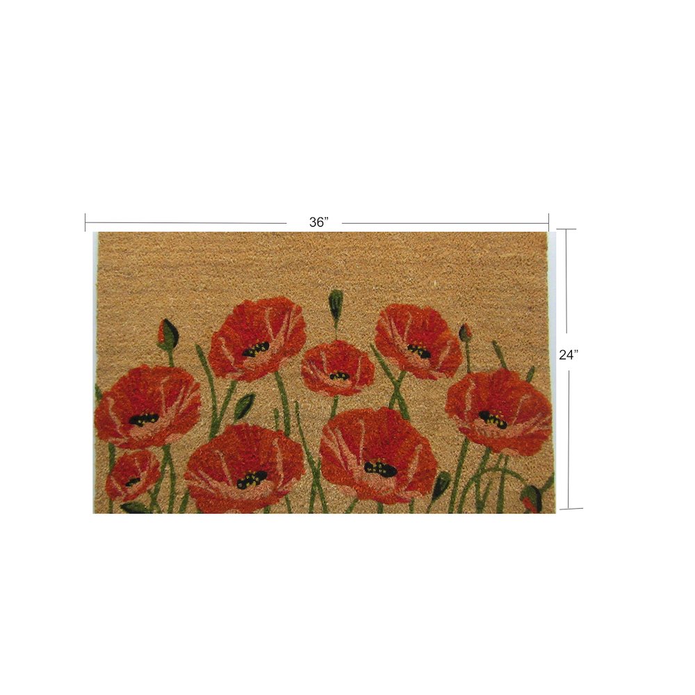 Poppy Doormat in Coir/PVC Material. Picture 5