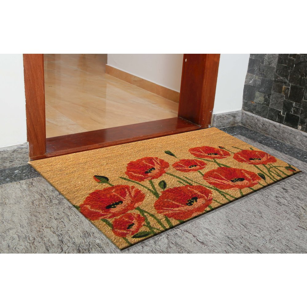 Poppy Doormat in Coir/PVC Material. Picture 4