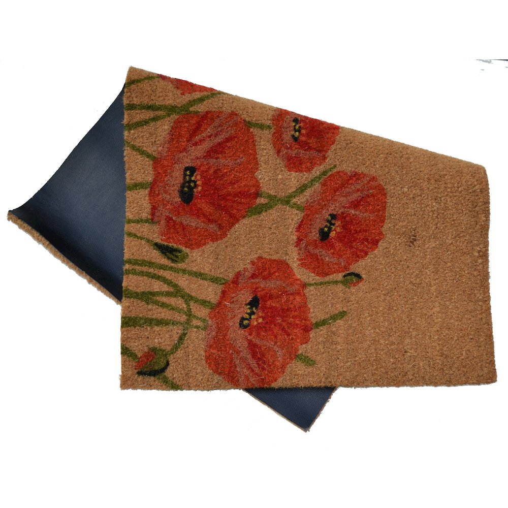 Poppy Doormat in Coir/PVC Material. Picture 2