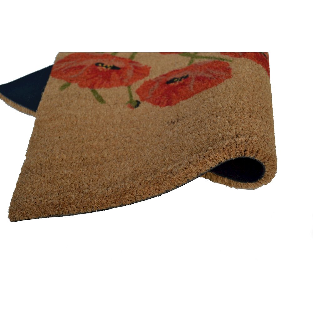Poppy Doormat in Coir/PVC Material. Picture 3