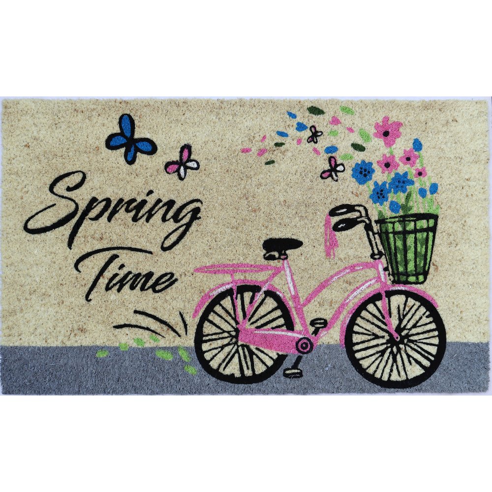 Bicycle Doormat in Coir/PVC Material. Picture 1
