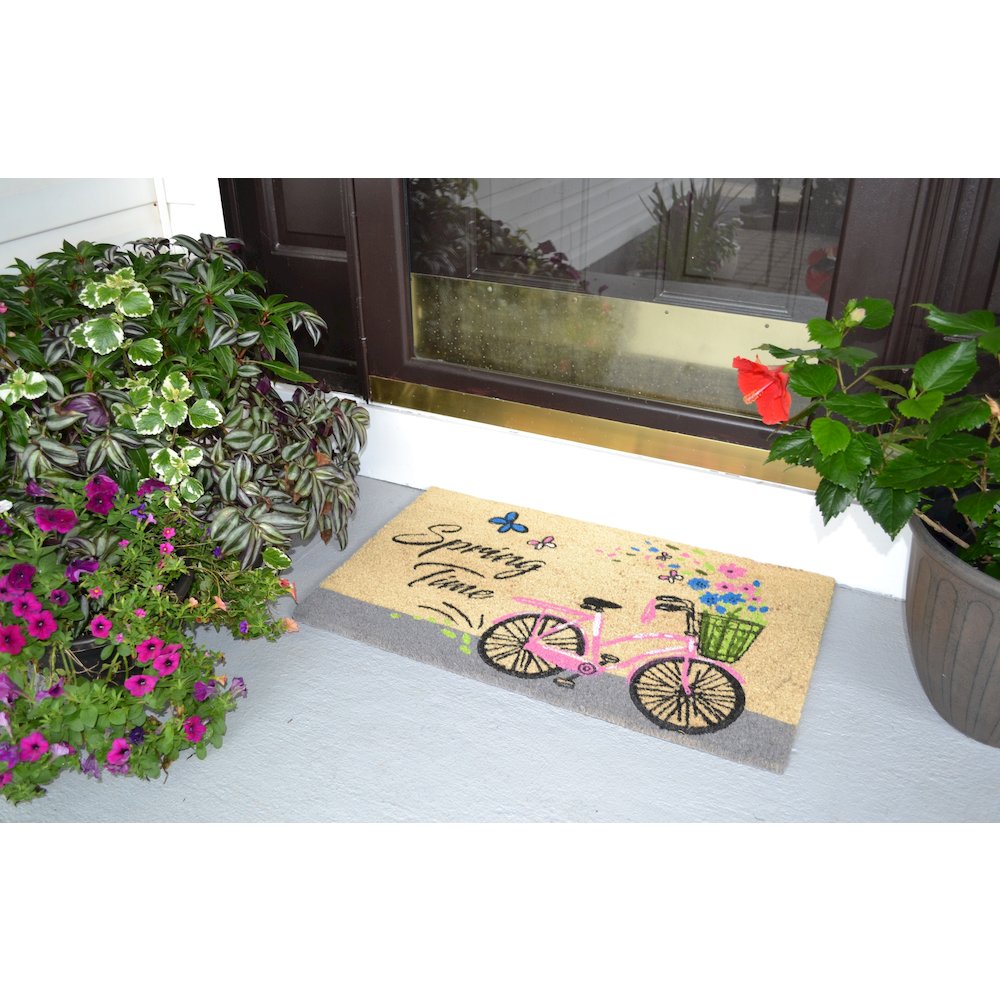 Bicycle Doormat in Coir/PVC Material. Picture 2