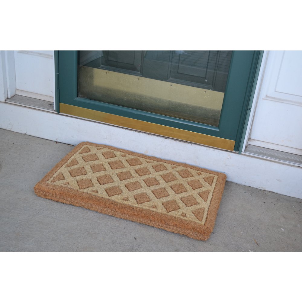 Diamonds Doormat in Coir Material. Picture 3