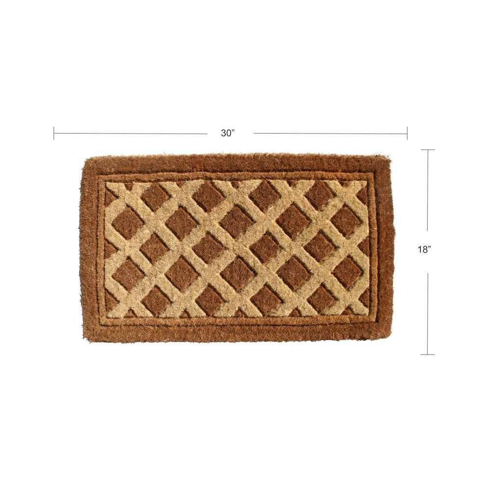 Diamonds Doormat in Coir Material. Picture 2