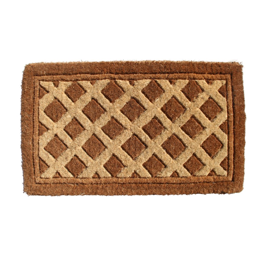 Diamonds Doormat in Coir Material. Picture 1