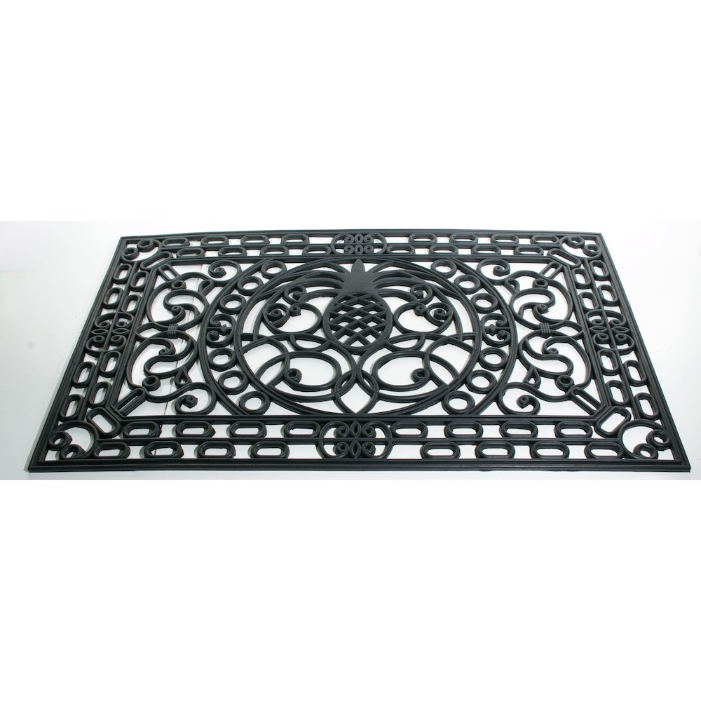 Pineapple Rectangle Doormat in Rubber Material. Picture 6