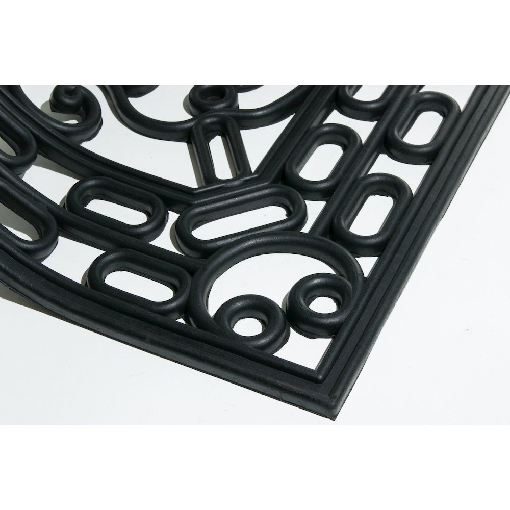 Pineapple Rectangle Doormat in Rubber Material. Picture 8