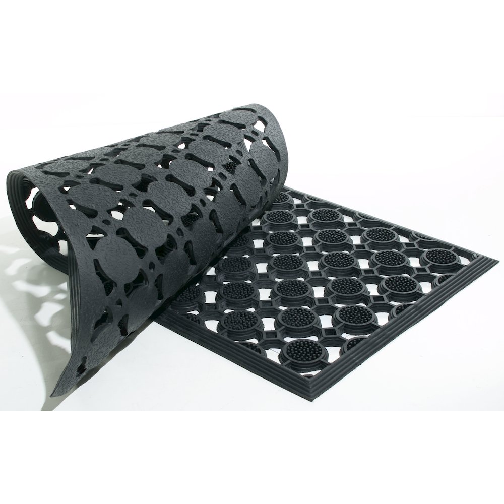 Round Pin Mat Doormat in Rubber Material. Picture 2