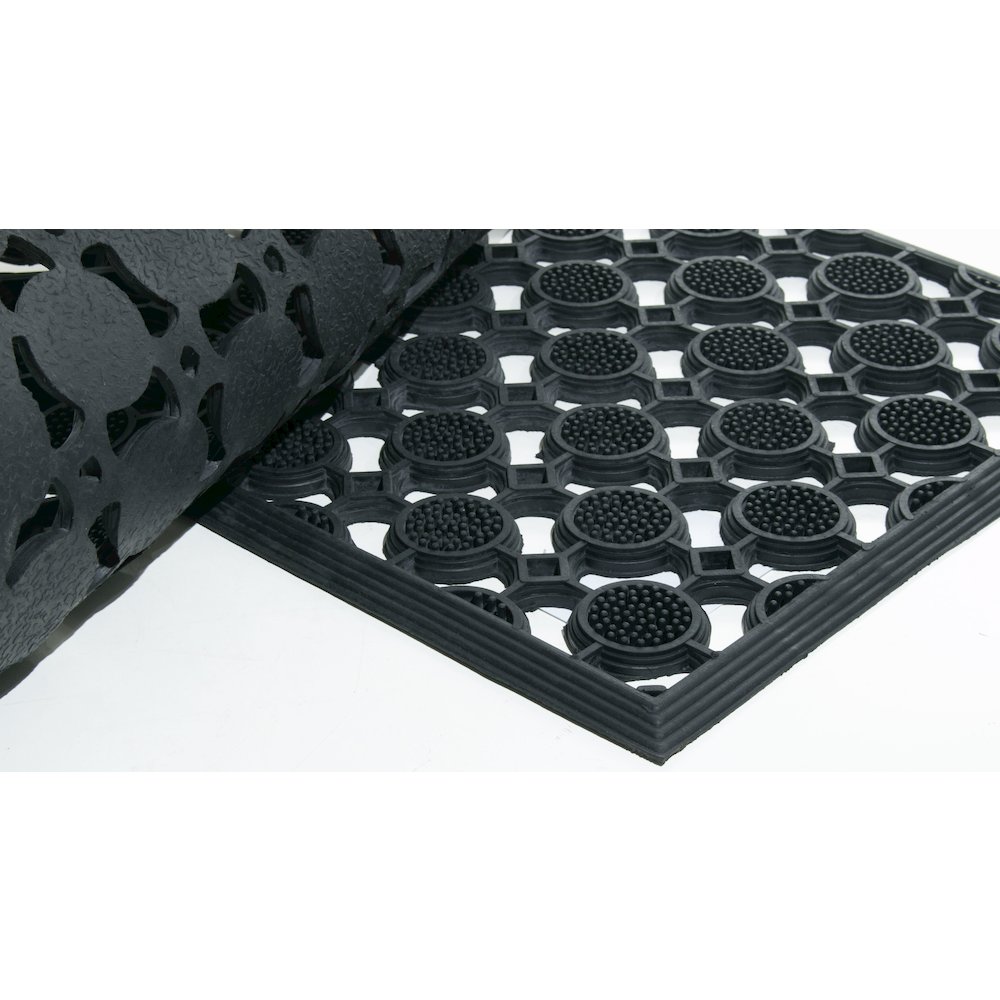 Round Pin Mat Doormat in Rubber Material. Picture 3