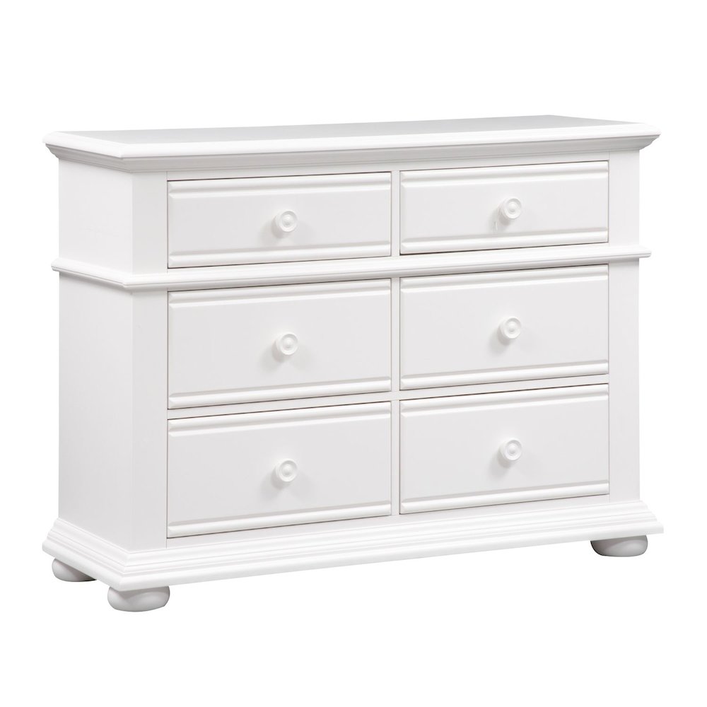 Summer House 6 Drawer Dresser in Oyster White. Picture 1