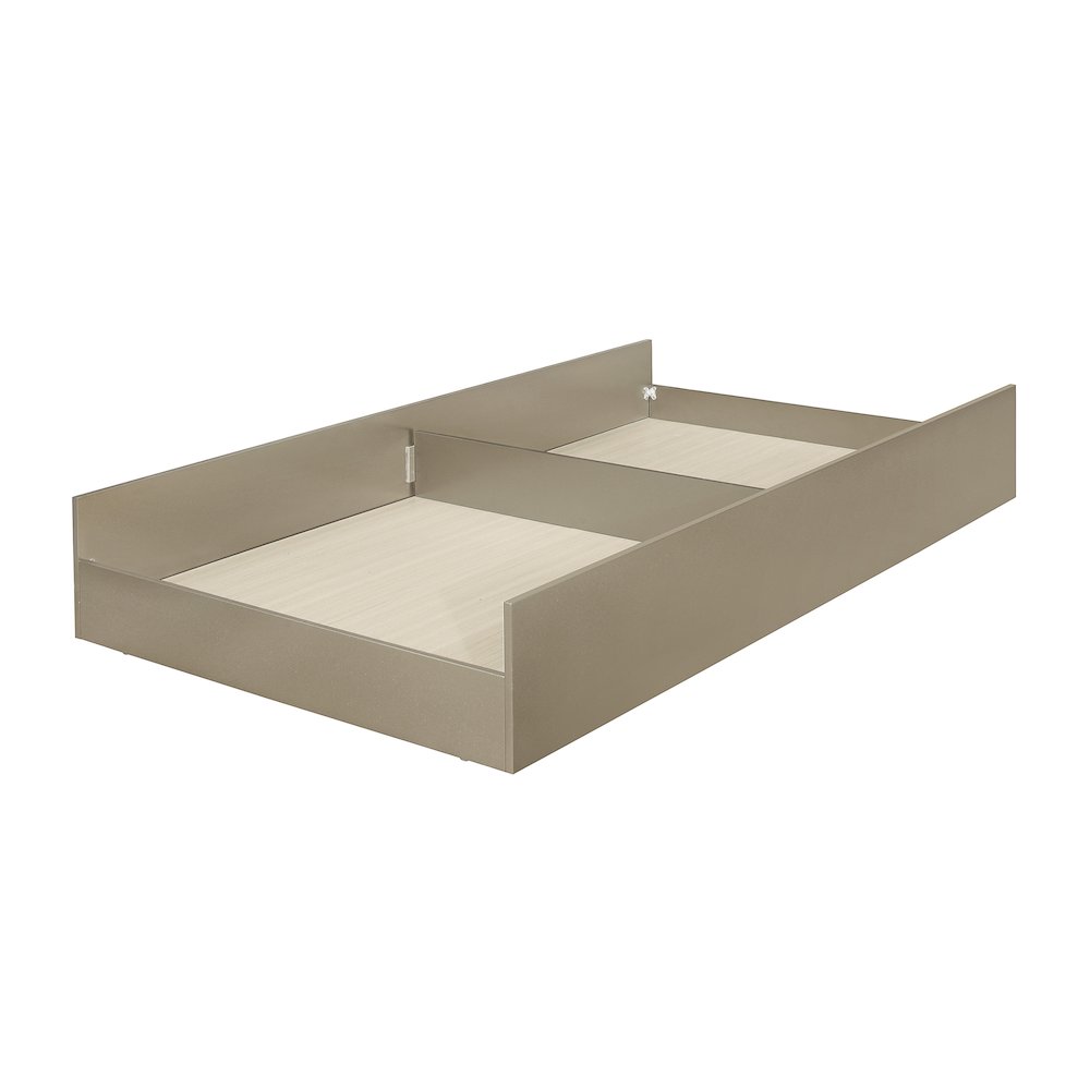 Loudon Asian Hardwood Trundle/Toybox in Champagne Metallic. Picture 1