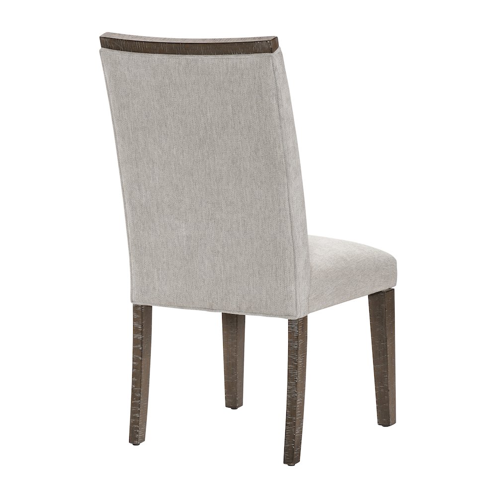 Brookings Textured Dining Room Side Chair, set of 2 in Gray. Picture 3