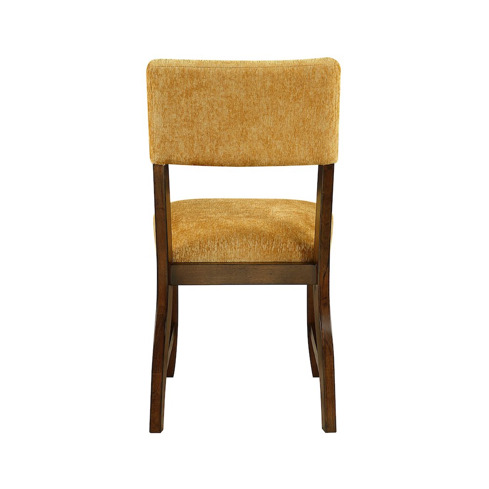 Aiden Chenille Side Chair in Mustard. Picture 3