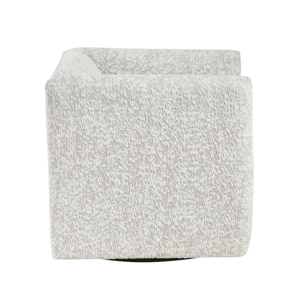Vienna Jacquard Swivel Chair in Beige. Picture 6