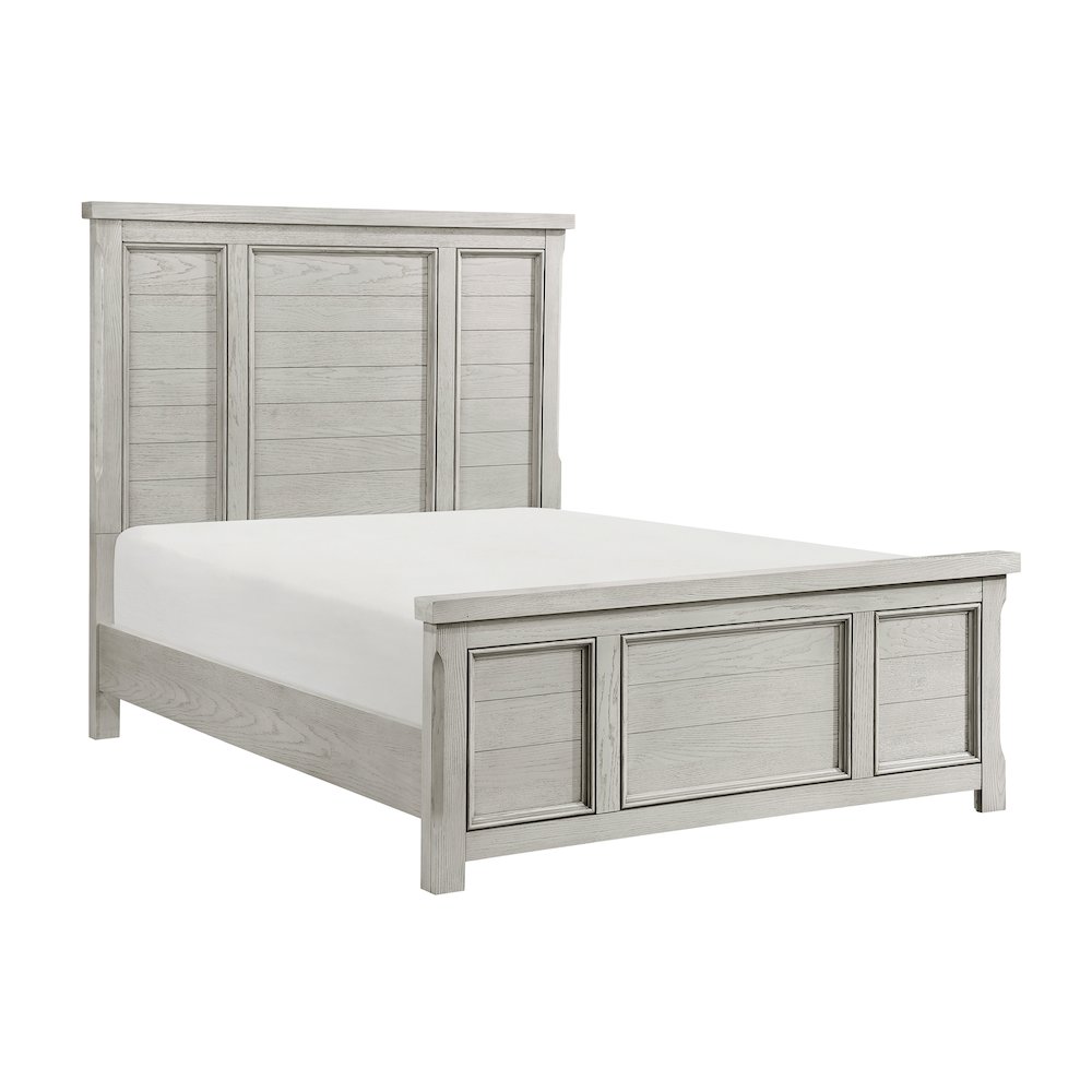 Providence Acacia Eastern King Bed in Antique White. Picture 1
