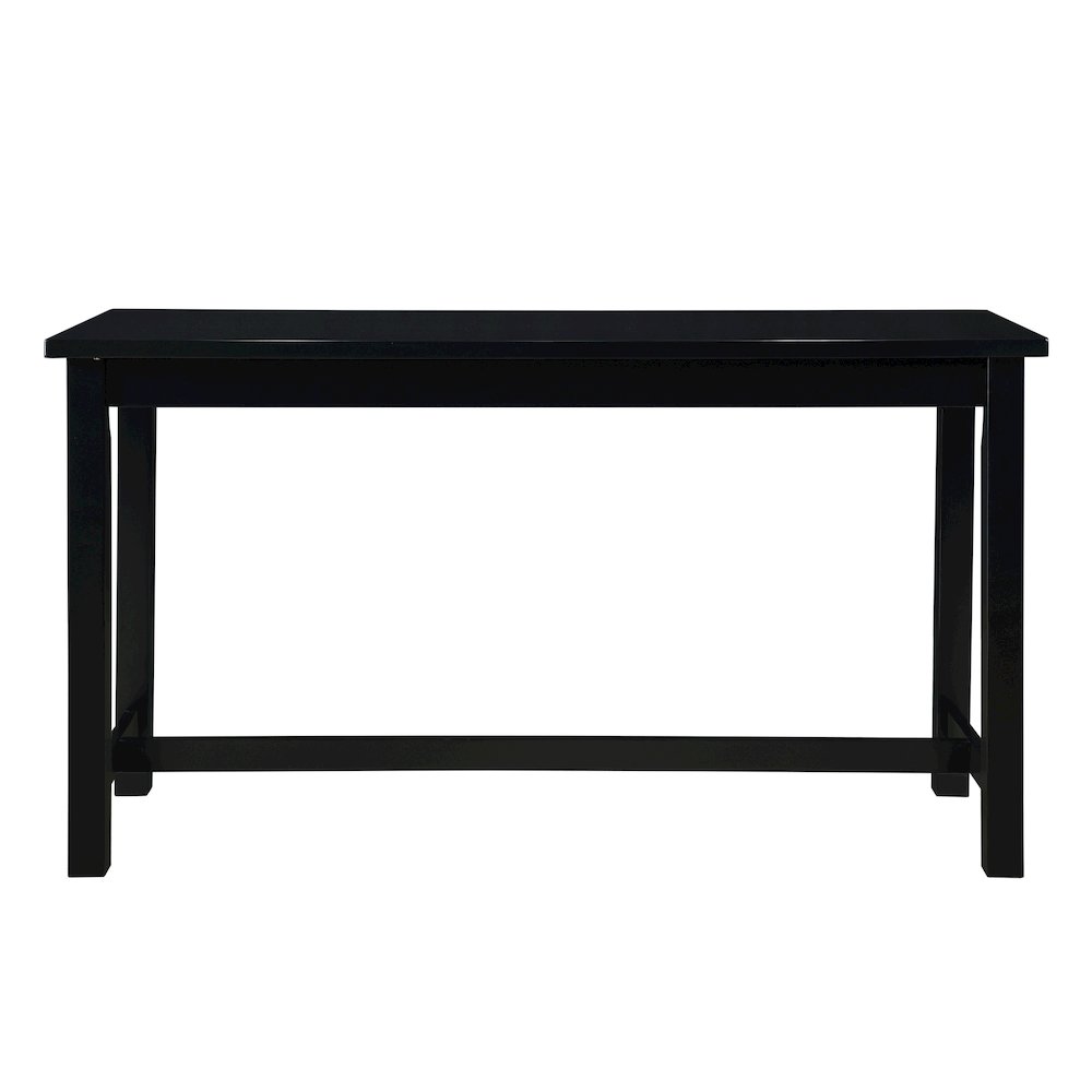 Connected Velvet Counter Height Set (Set of 4) in Black Finish. Picture 5