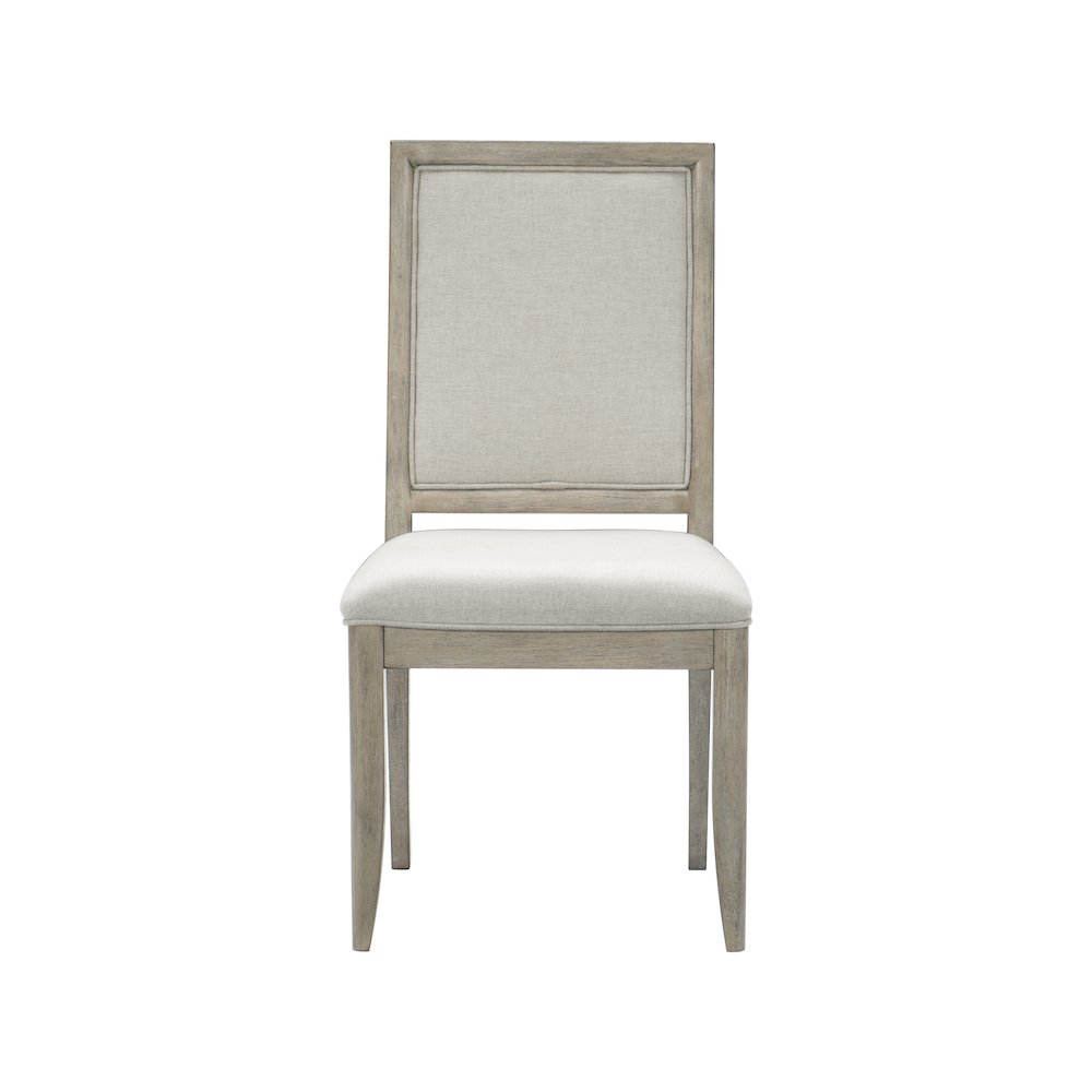 Mckewen Wood Dining Room Side Chair, set of 2 in White gray. Picture 3