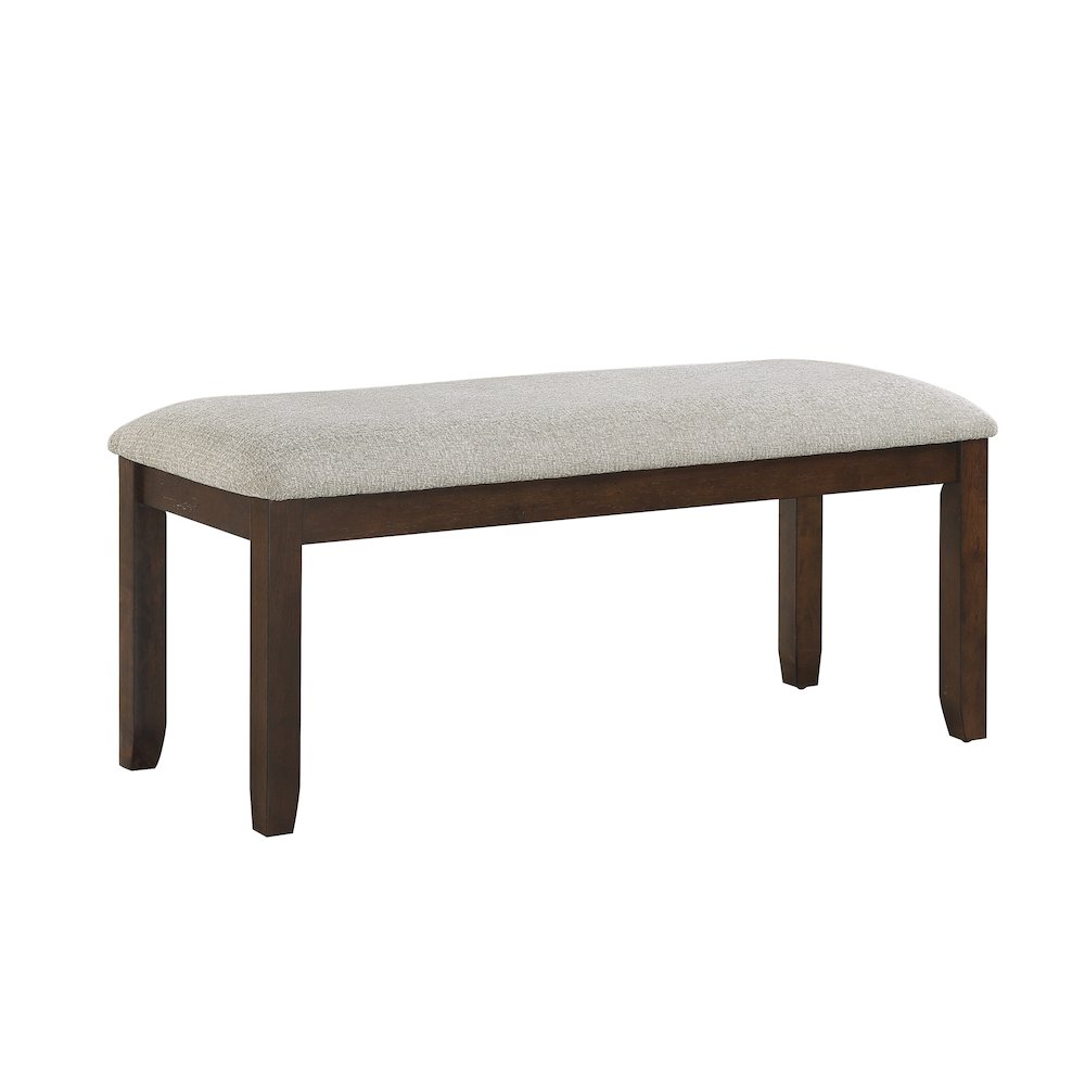 Binghampton Wood Dining Room Bench in Moonstone. Picture 1