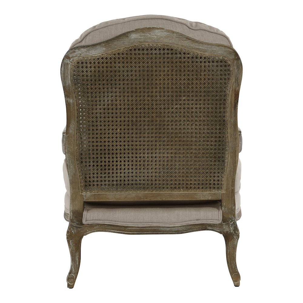 Lexicon Parlier Textured Fabric Accent Chair in Linen. Picture 3