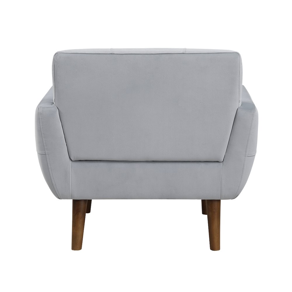 Lexicon Meadow Textured Fabric Accent Chair in Gray. Picture 3