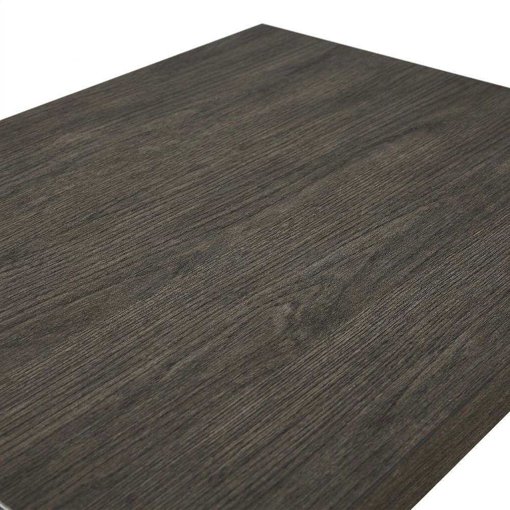 Wood Veneer Counter Height Dining Table Set with Bar Stools, Brown, Set of 3. Picture 7