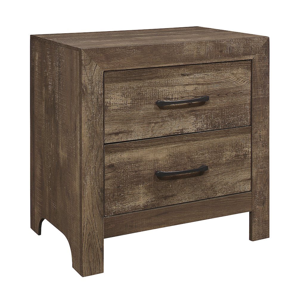 Lexicon Corbin Asian Hardwood Nightstand in Rustic Brown. Picture 1