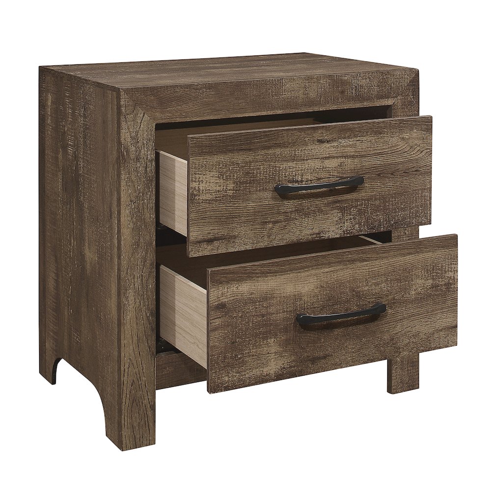Lexicon Corbin Asian Hardwood Nightstand in Rustic Brown. Picture 5