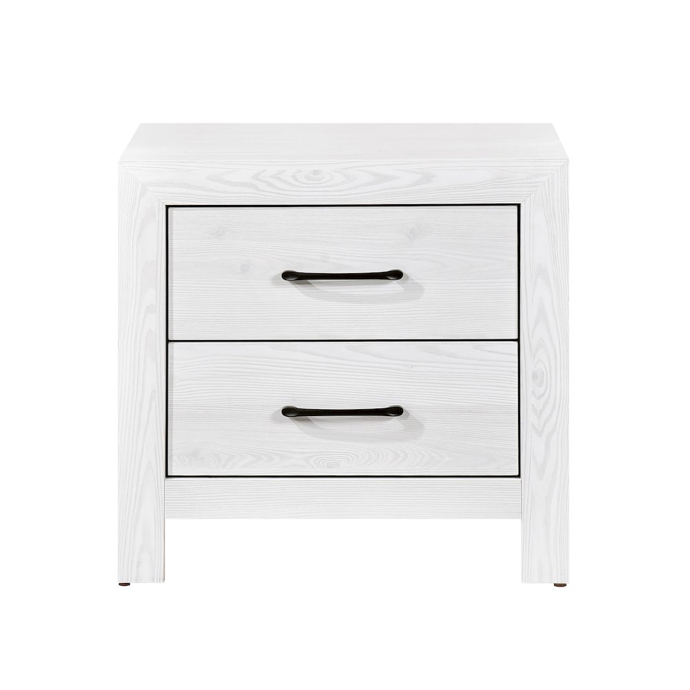 Lexicon Corbin Asian Hardwood Nightstand in White. Picture 3