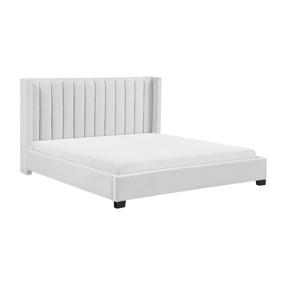 Emerson Textured California King Bed in a Box in Beige. Picture 1
